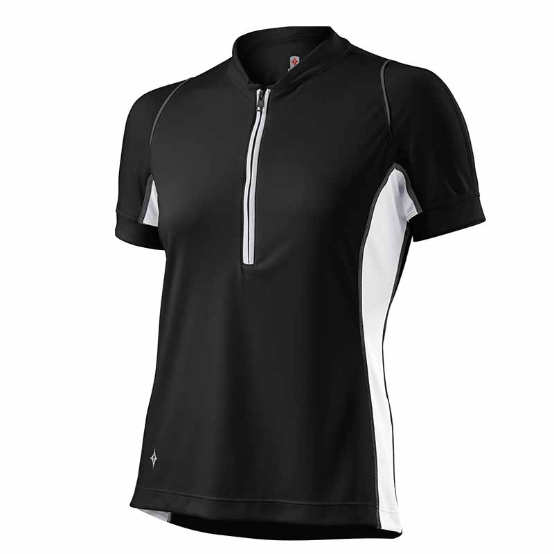 SHASTA JERSEY SS WMN BLK/WHT / 14240